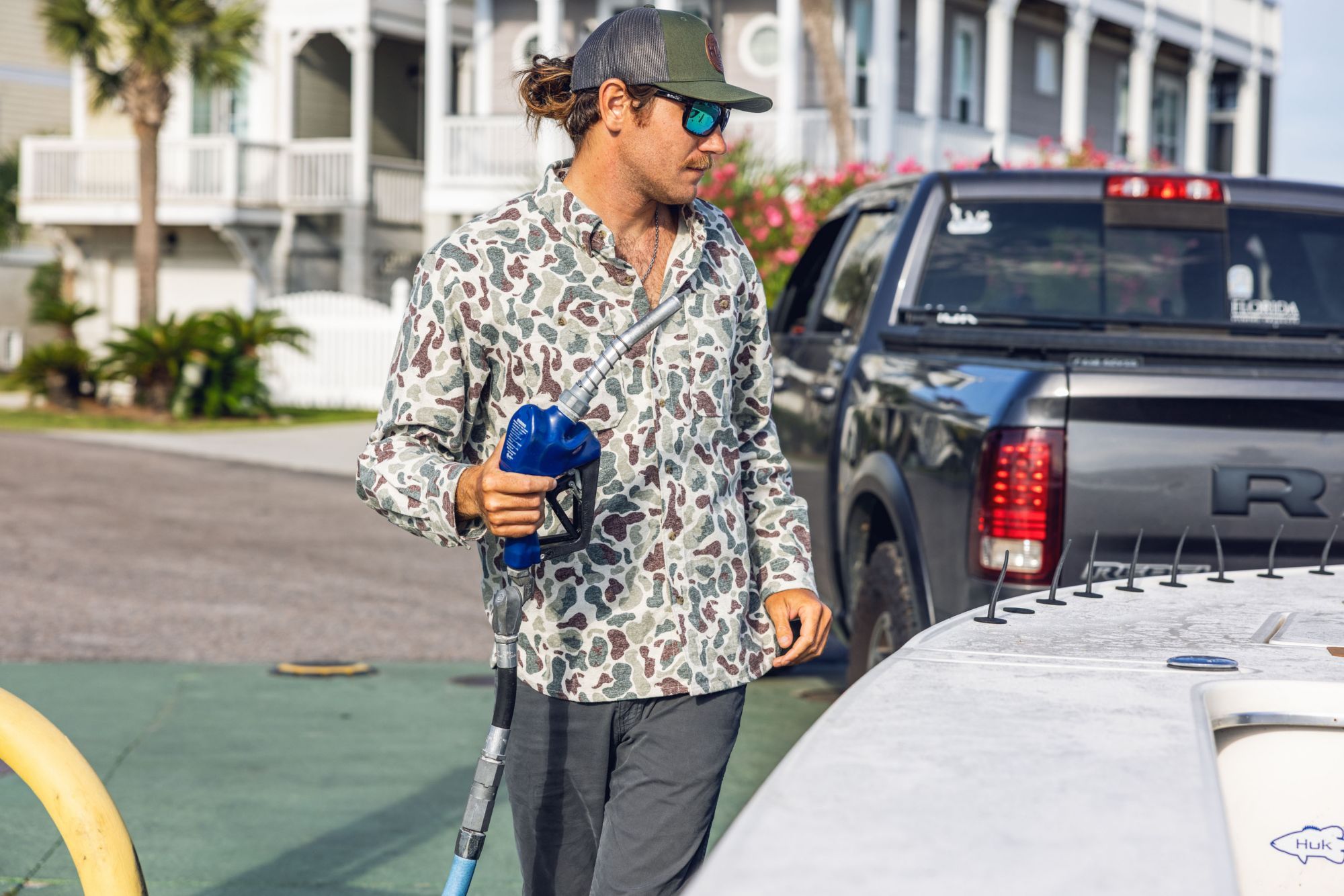 HUK Men's Chesapeake KC Printed Flannel product image