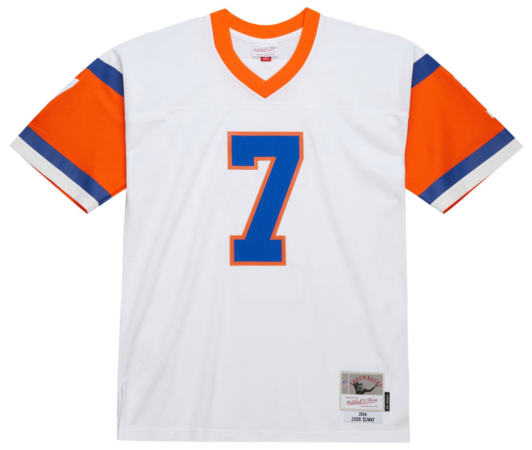 Mitchell & Ness Men's Denver Broncos John Elway #7 White 1994 Replica Football Jersey product image