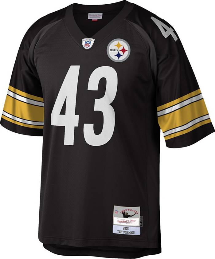 Mitchell & Ness Men's Pittsburgh Steelers Troy Polamalu #43 2005 Throwback  Jersey