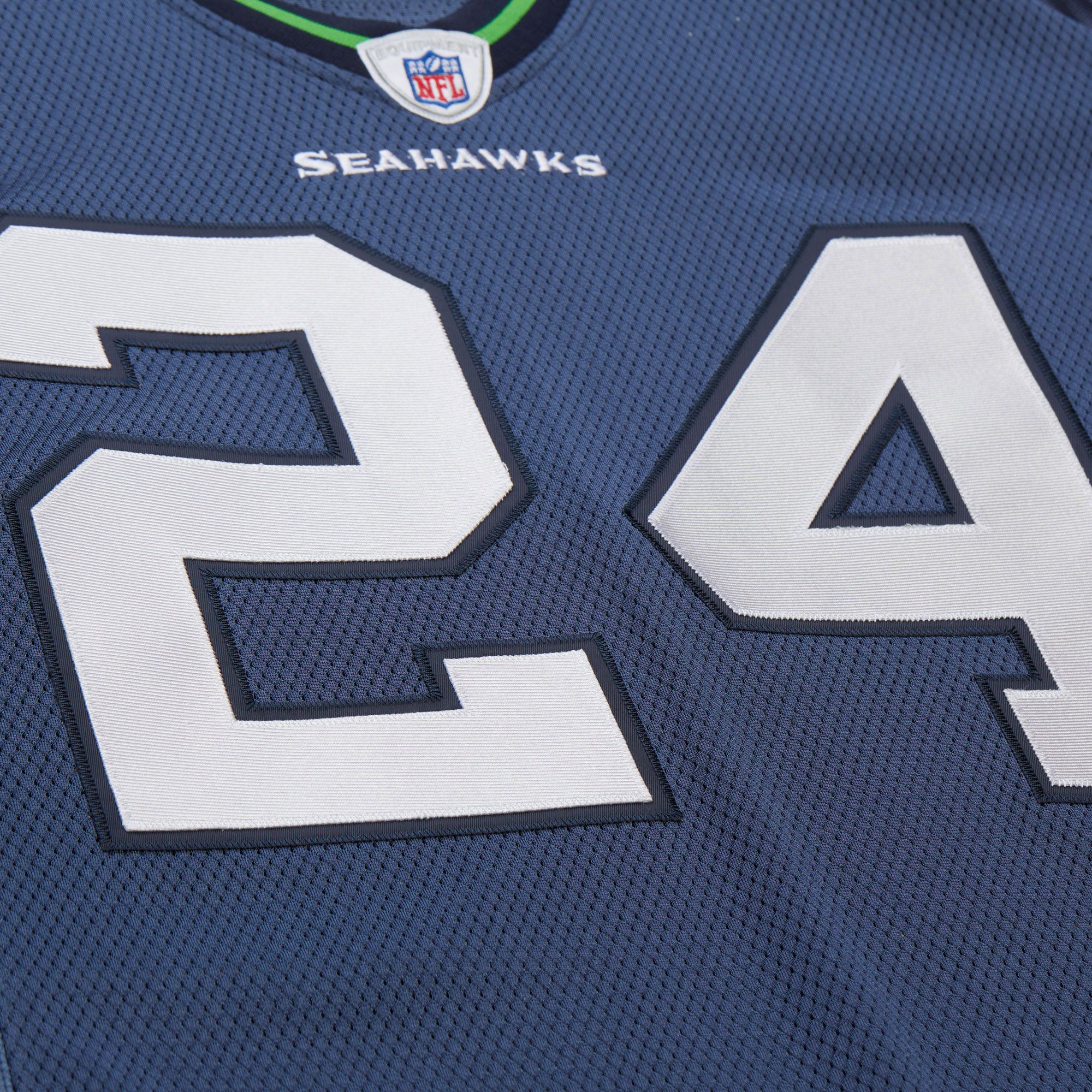 Mitchell & Ness Men's 2010 Seattle Seahawks Marshawn Lynch #24 Blue Legacy Jersey product image
