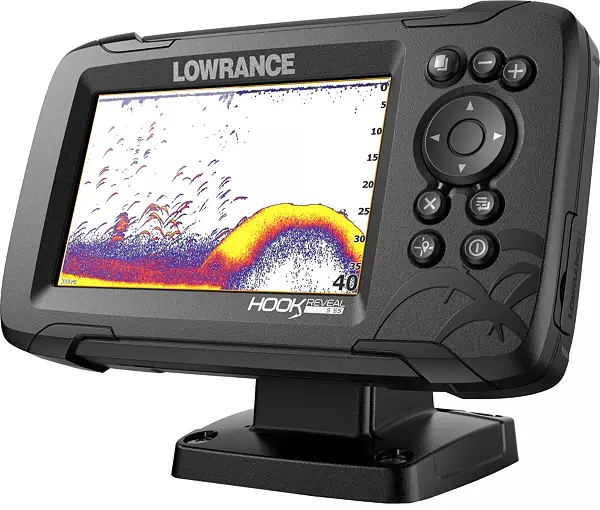  Lowrance HOOK2 5X - 5-inch Fish Finder with SplitShot  Transducer and GPS Plotter (000-14016-001) : Electronics