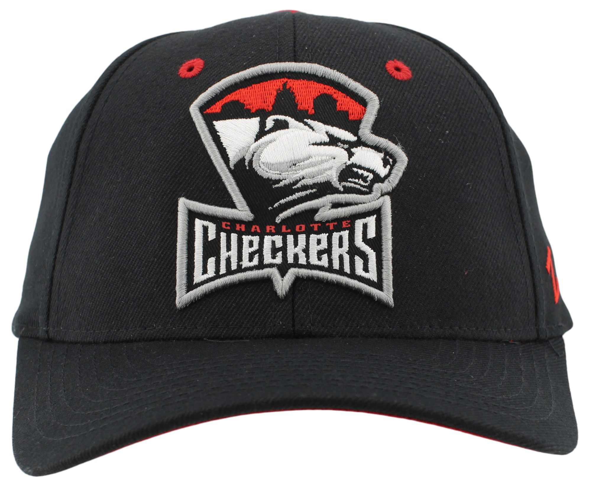 Zephyr Adult Charlotte Checkers Black Adjustable Hat product image