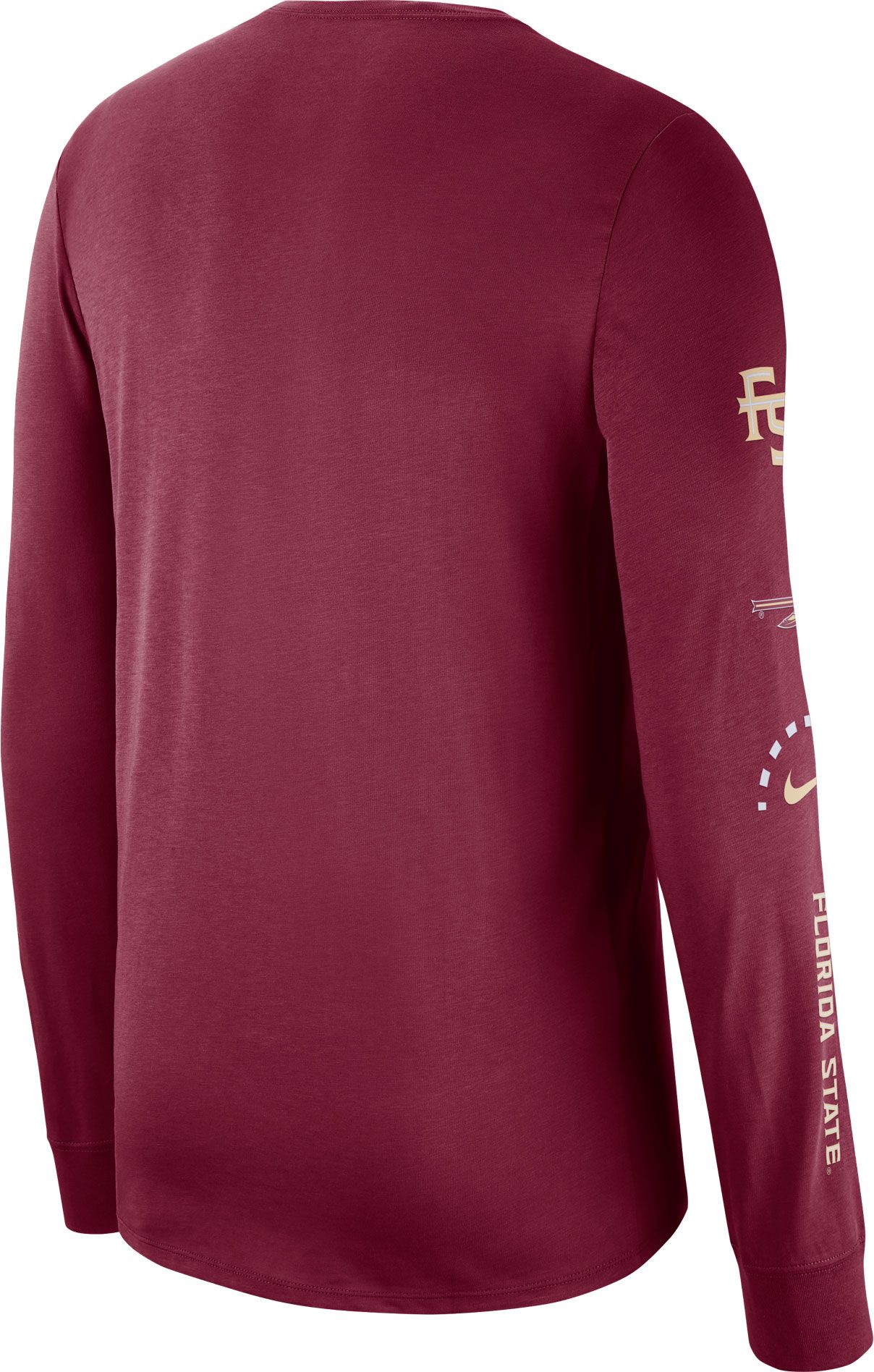 Nike Men's Florida State Seminoles Garnet Dri-FIT Elevated Basketball Long Sleeve Shirt product image