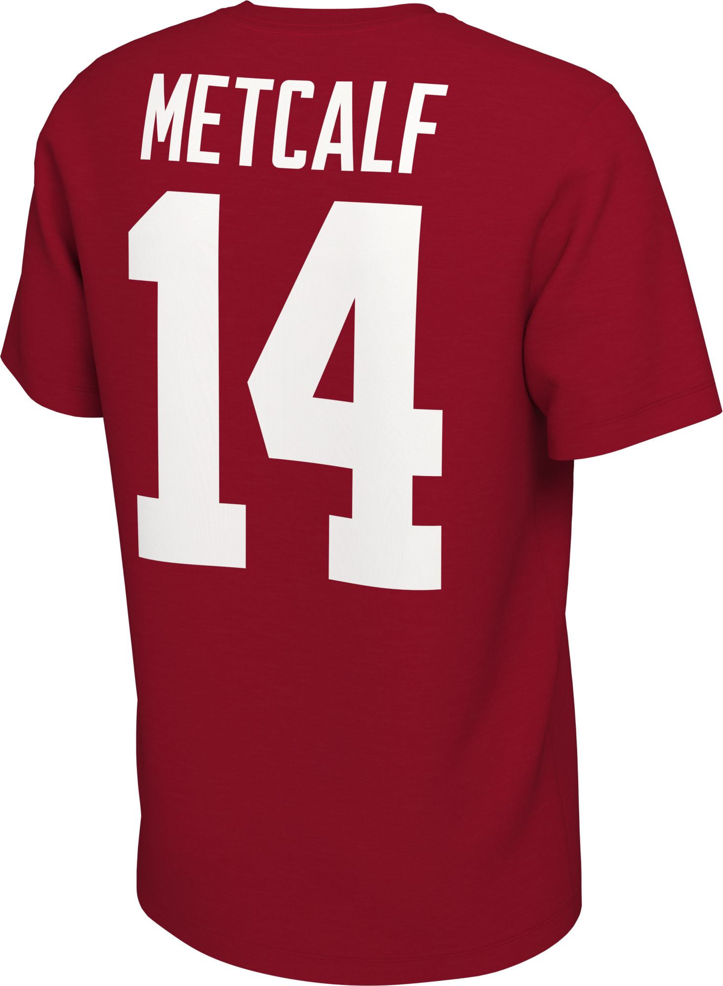 Nike Men's Ole Miss Rebels DK Metcalf #14 Red Football Jersey T-Shirt product image