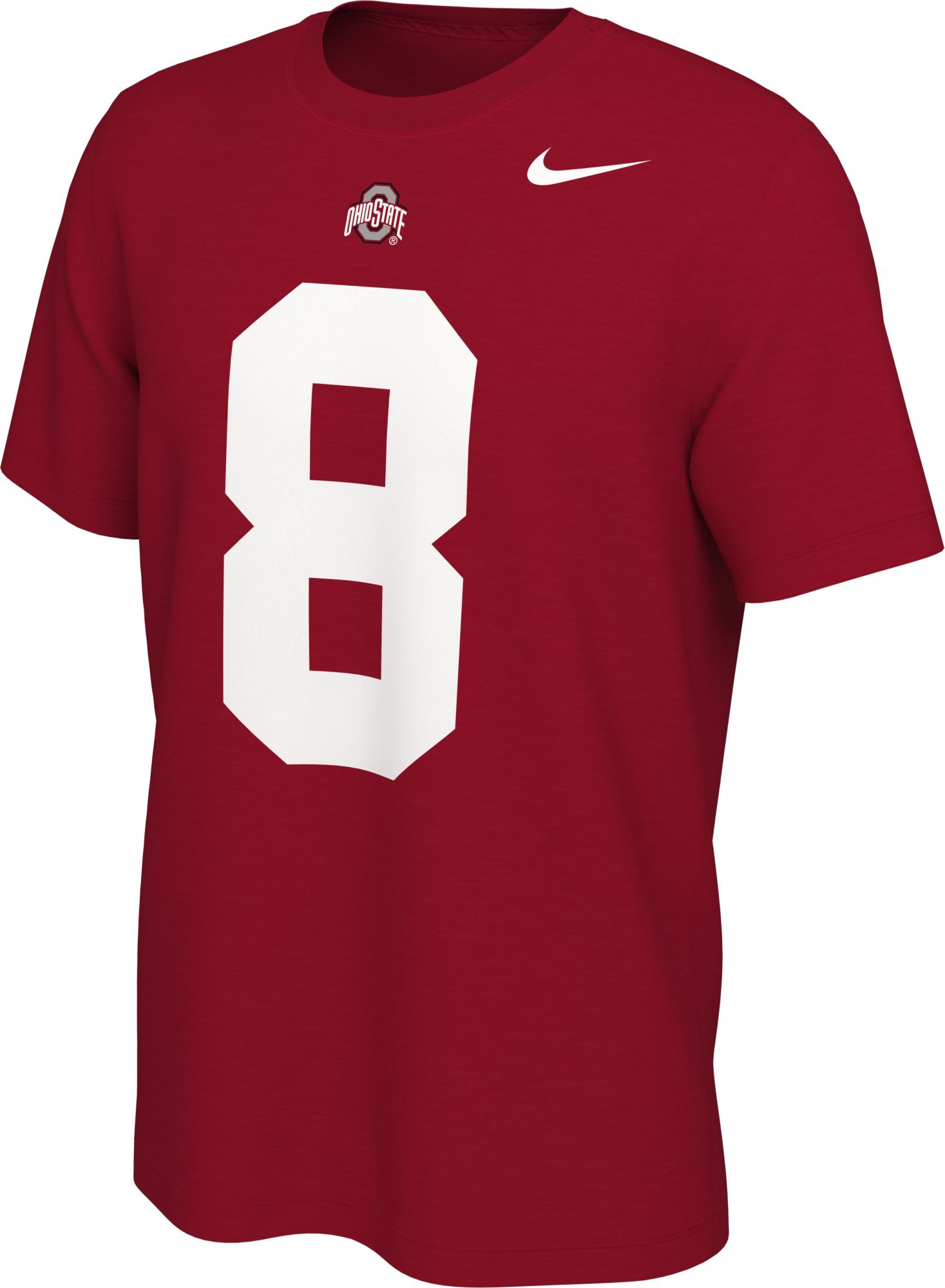 Nike Men's Ohio State Buckeyes Trey Sermon #8 Scarlet Football Jersey T-Shirt product image