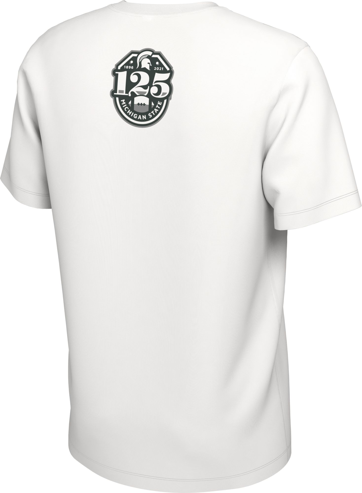 Nike Men's Michigan State Spartans 125th Football Season Anniversary White T-Shirt product image
