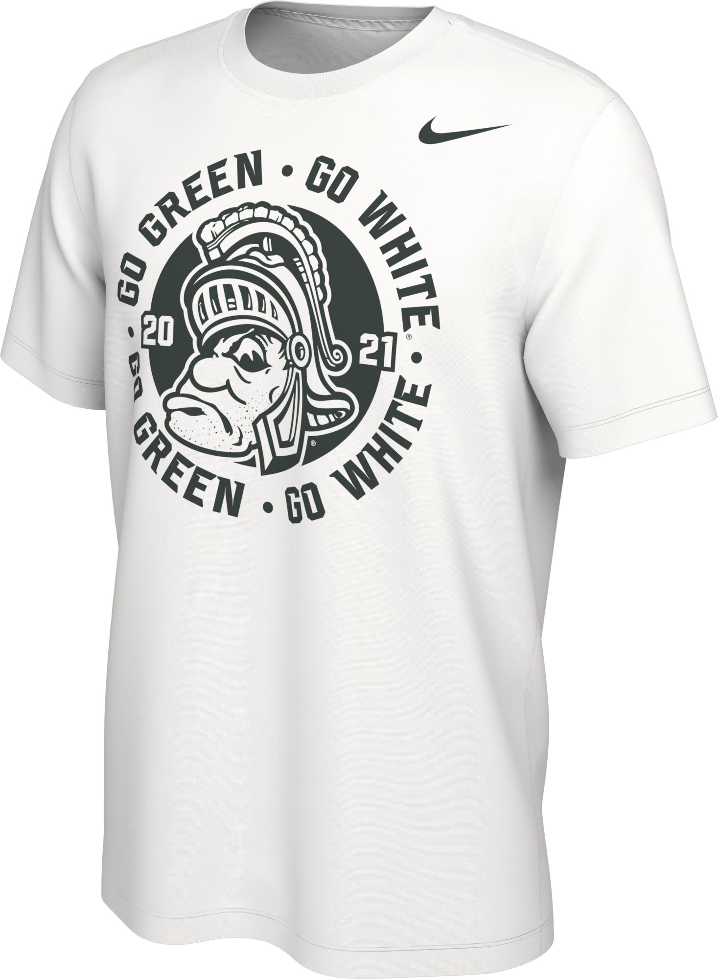 Nike Men's Michigan State Spartans 125th Football Season Anniversary White T-Shirt product image