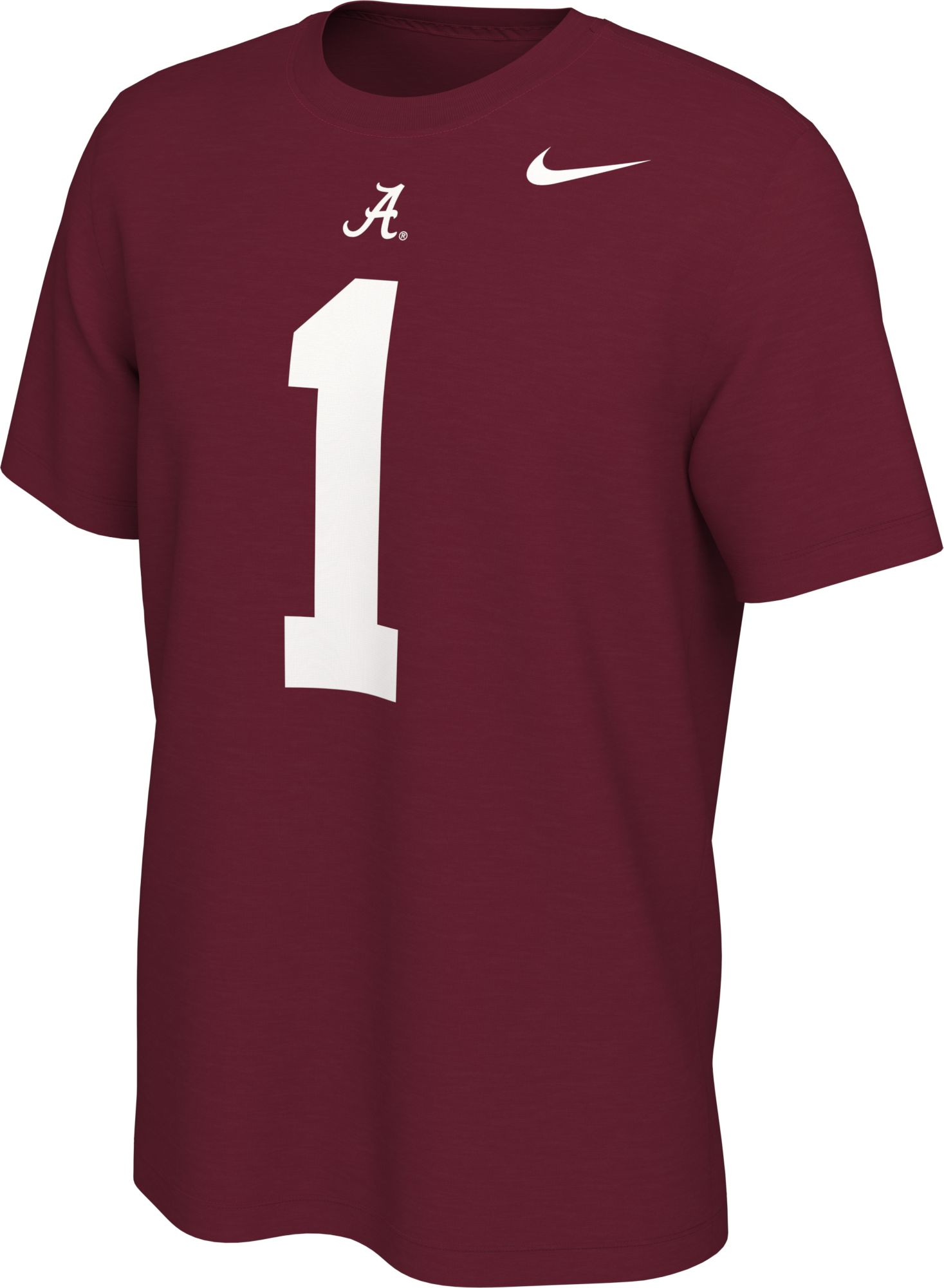 Nike Men's Alabama Crimson Tide Jameson Williams #1 Crimson Football Jersey T-Shirt product image
