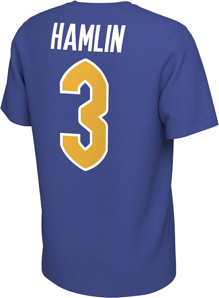 Nike Men's Pitt Panthers Damar Hamlin #3 Blue Football Jersey T-Shirt