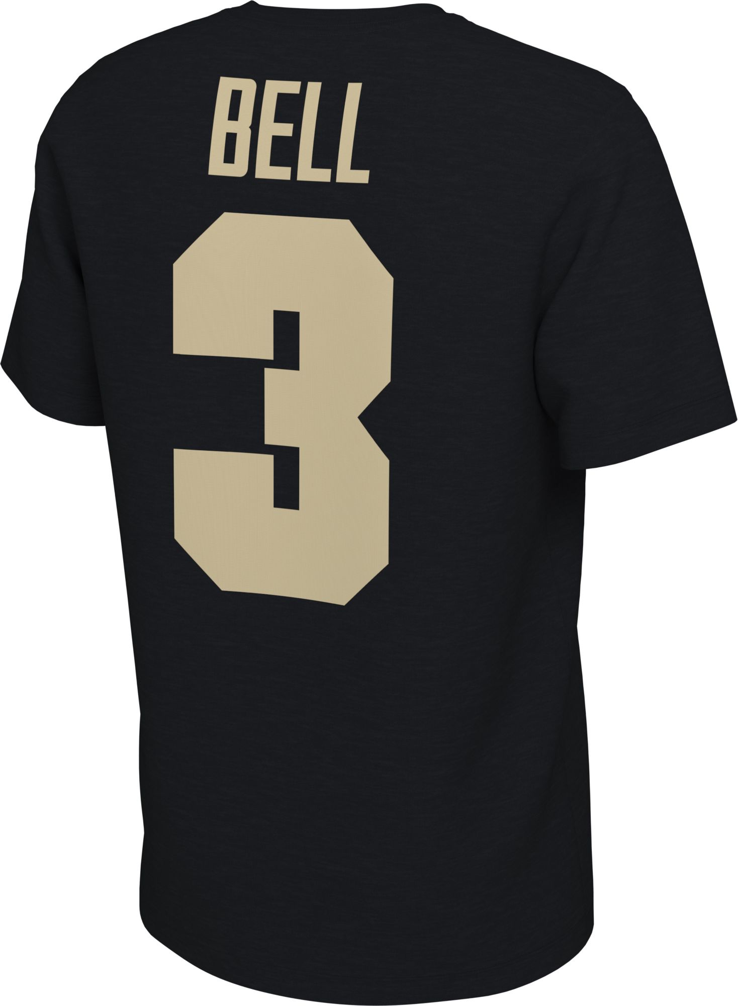 Nike Men's Purdue Boilermakers David Bell #3 Black Football Jersey T-Shirt