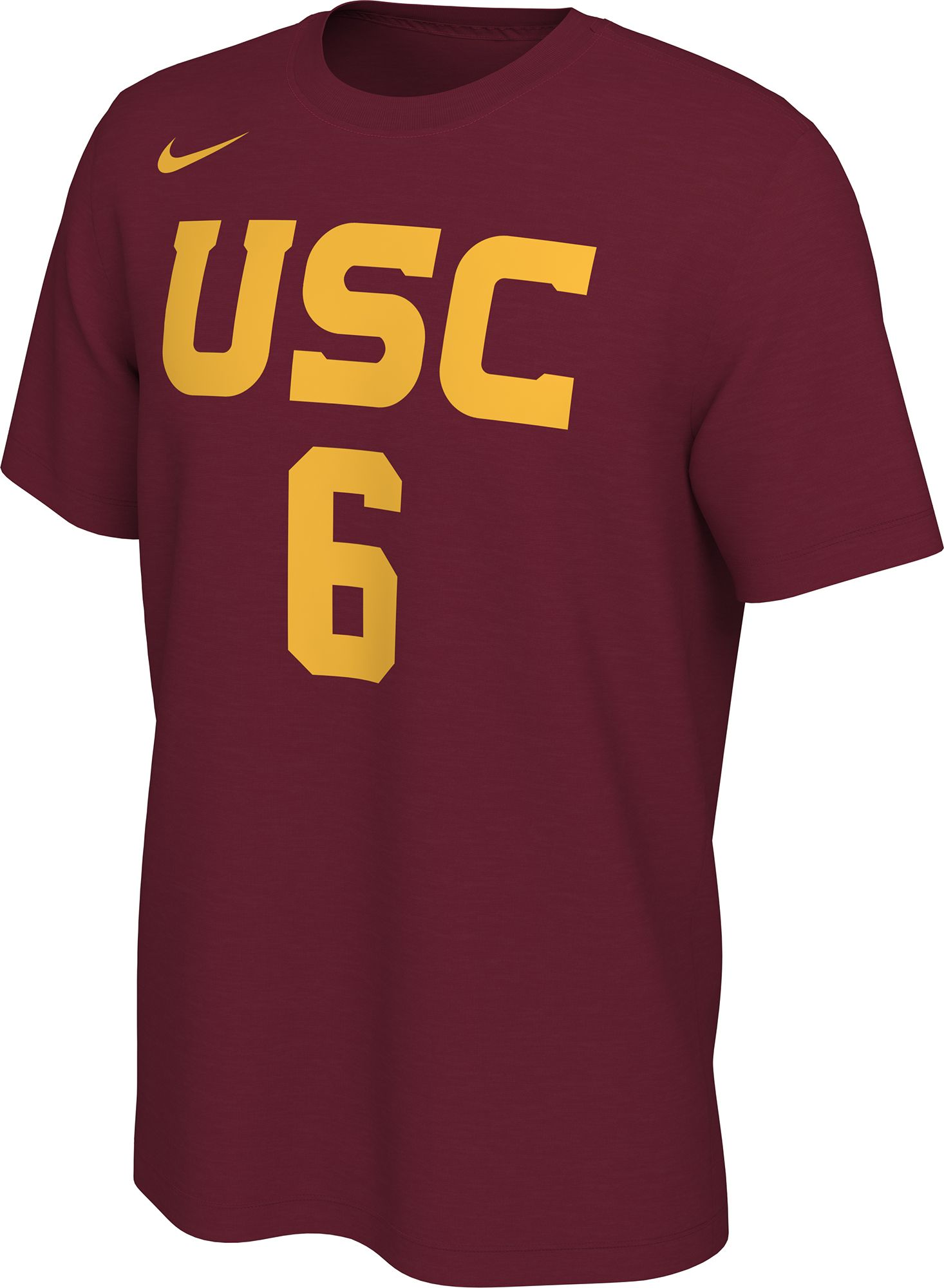 Nike Men's USC Trojans #6 Bronny James Cardinal Replica Jersey T-Shirt