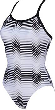 arena Women's Multicolor Stripes Light Drop Back One Piece Swimsuit product image