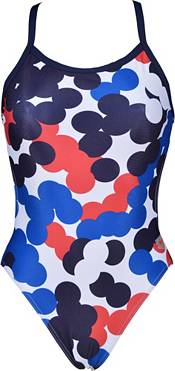 arena Women's USA Dots Challenge Back One Piece Swimsuit product image