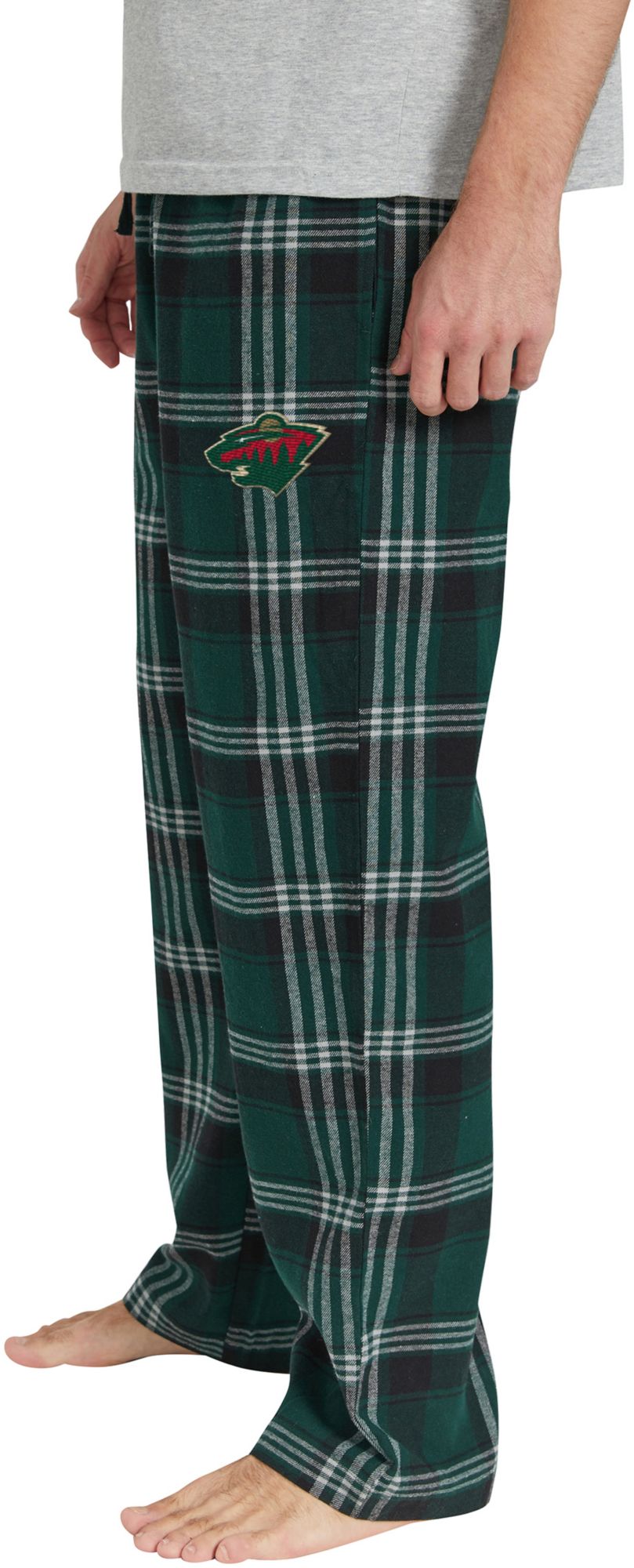 College Concepts Men's Minnesota Wild Green Flannel Pants Dick's