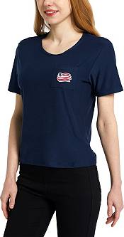 Concepts Sport Women's New England Revolution Zest Navy Short Sleeve Top product image