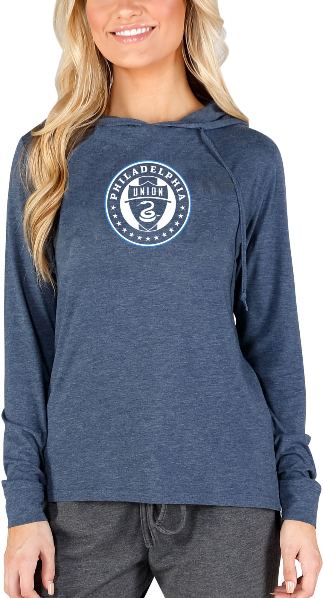 Concepts Sport Women's Philadelphia Union Crescent Navy Long Sleeve Top product image