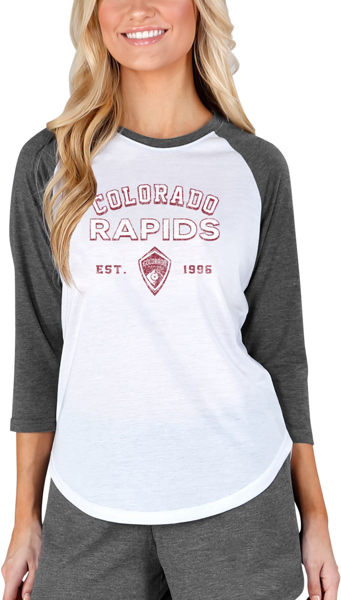 Concepts Sport Women's Colorado Rapids Crescent White Long Sleeve Top product image
