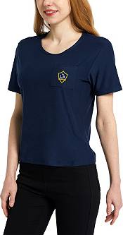 Concepts Sport Women's Los Angeles Galaxy Zest Navy Short Sleeve Top product image