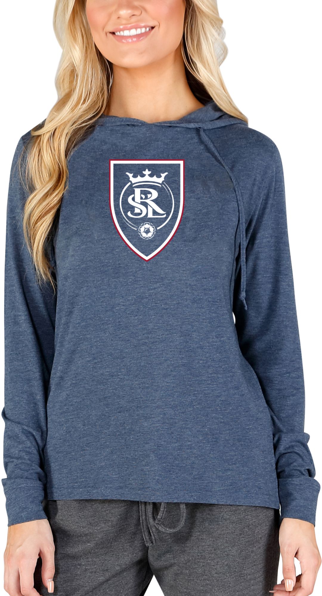 Concepts Sport Women's Real Salt Lake Crescent Navy Long Sleeve Top product image