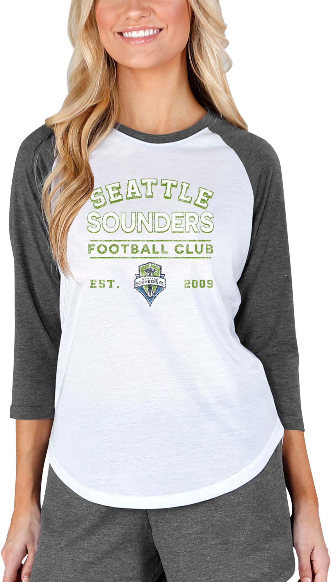 Concepts Sport Women's Seattle Sounders Crescent White Long Sleeve Top product image