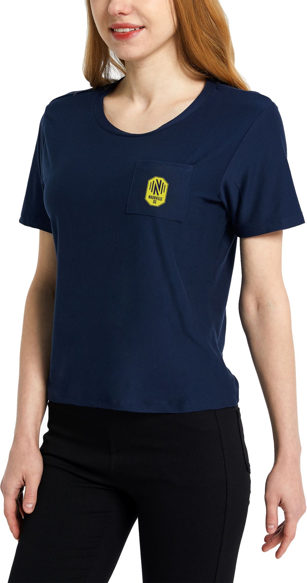 Concepts Sport Women's Nashville SC Zest Navy Short Sleeve Top product image