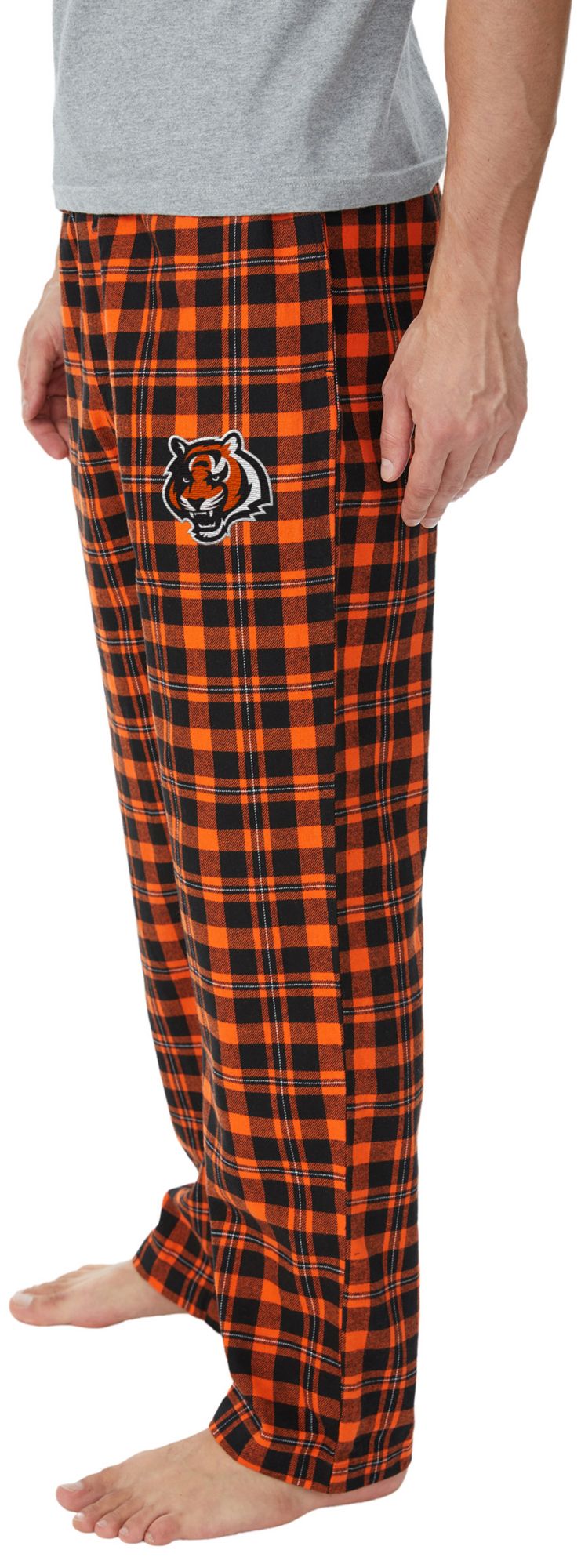 Concepts Sport Men's Cincinnati Bengals Black Hawthorn Flannel Sleep Pants product image