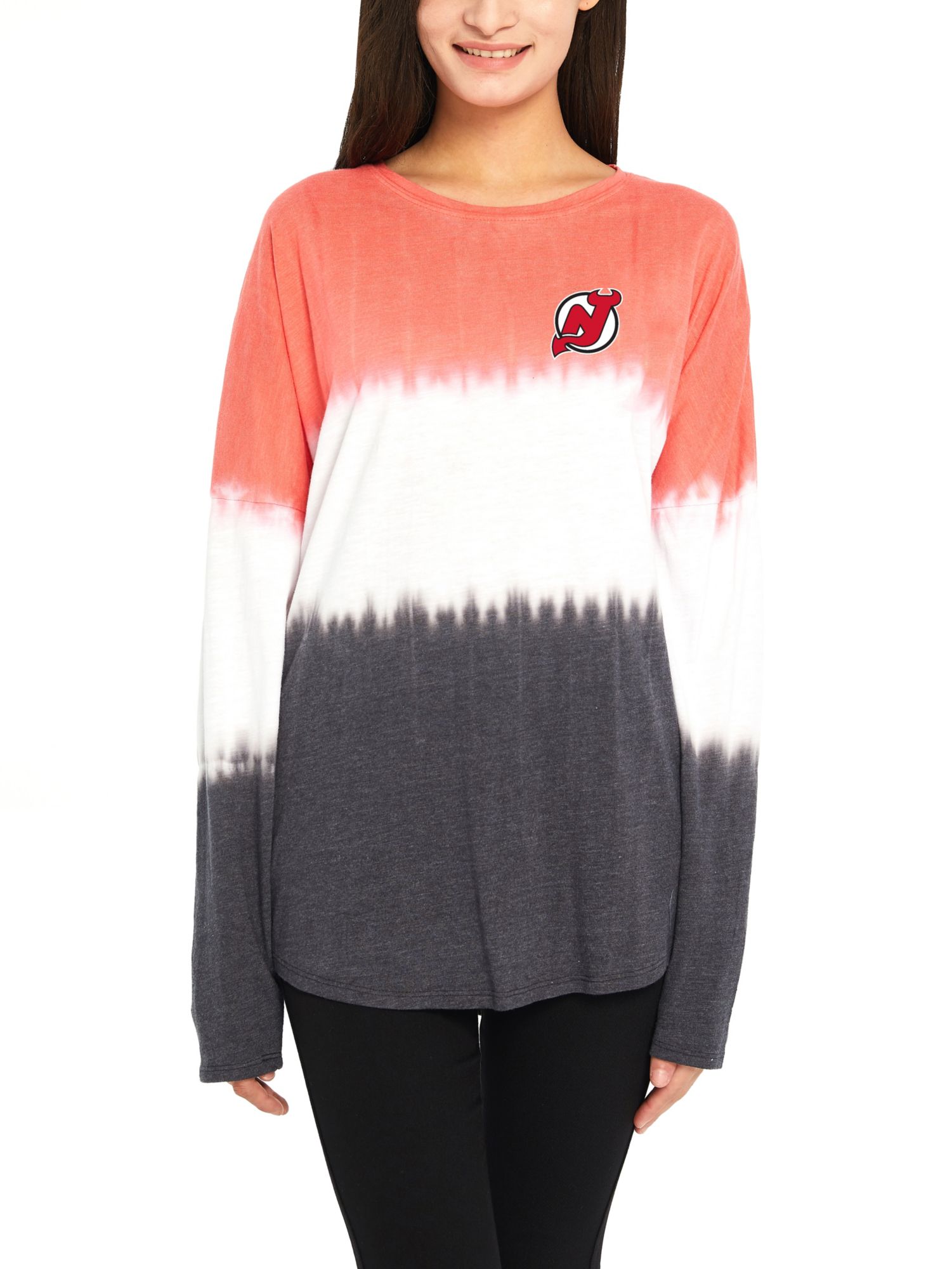 Concepts Sport Women's New Jersey Devils Reception Tie-Dye T-Shirt product image