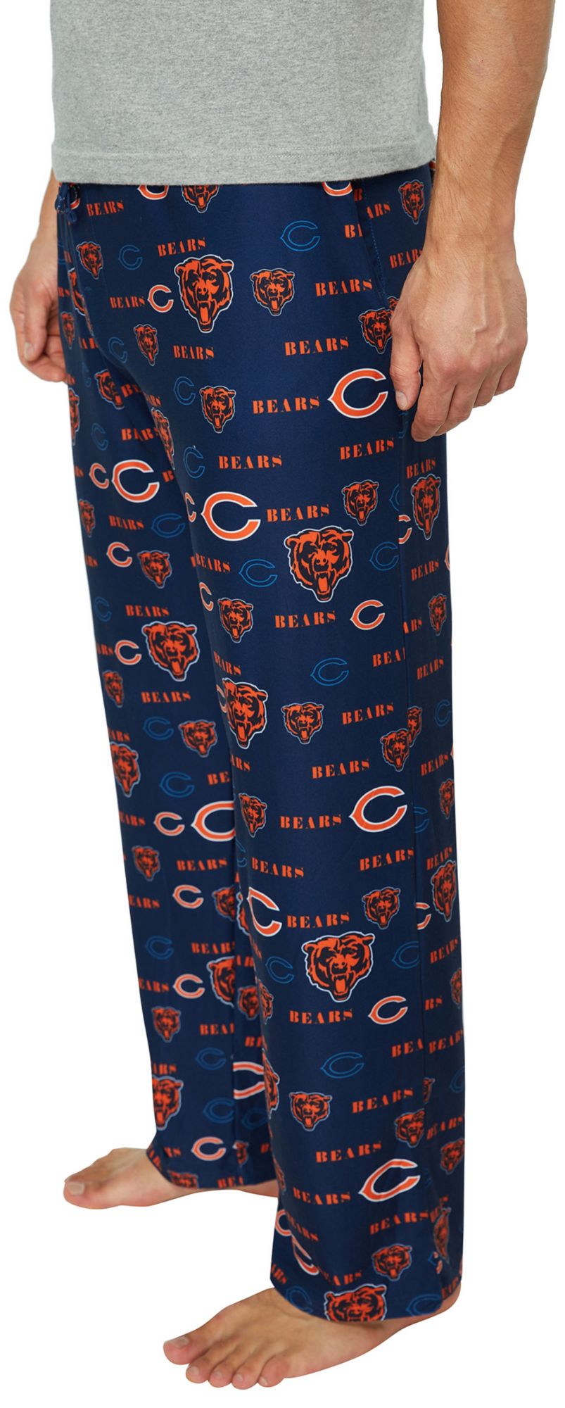 Concepts Sport Men's Chicago Bears Navy Mosaic All Over Print Sleep Pants product image