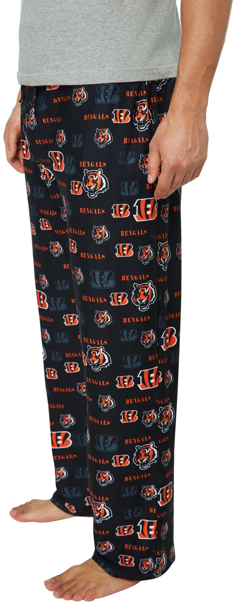 Concepts Sport Men's Cincinnati Bengals Black Mosaic All Over Print Sleep Pants product image