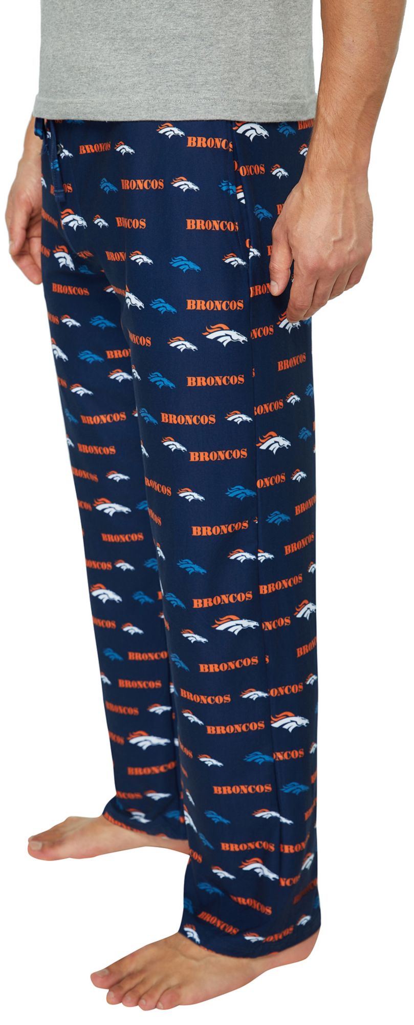 Concepts Sport Men's Denver Broncos Navy Mosaic All Over Print Sleep Pants product image