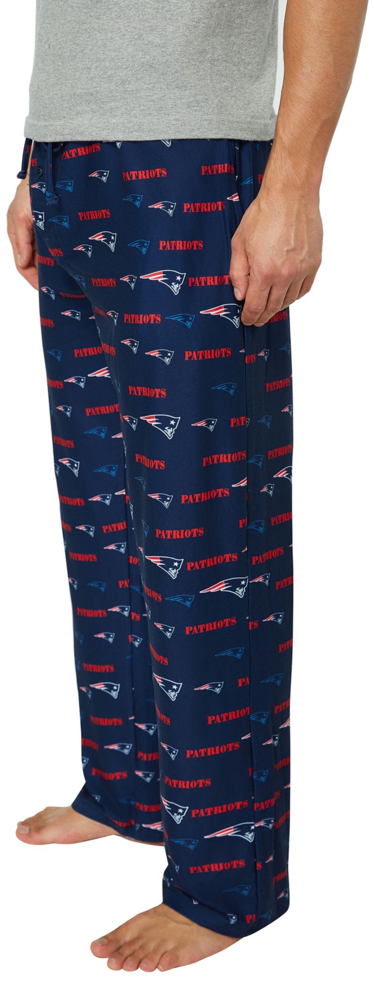 Concepts Sport Men's New England Patriots Navy Mosaic All Over Print Sleep Pants product image