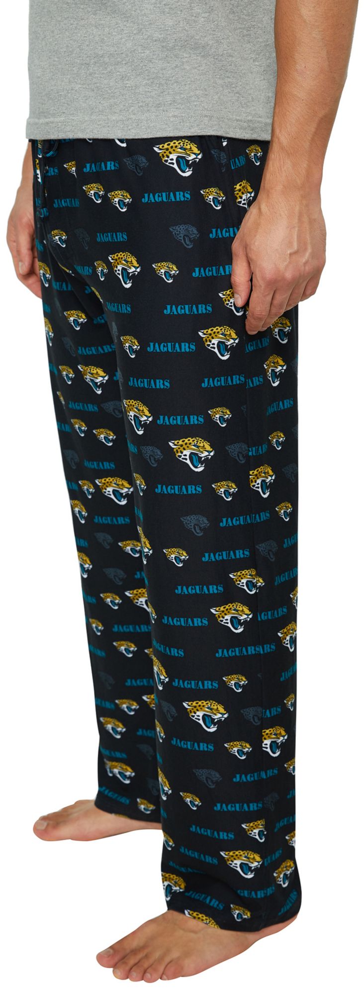 Concepts Sport Men's Jacksonville Jaguars Black Mosaic All Over Print Sleep Pants product image