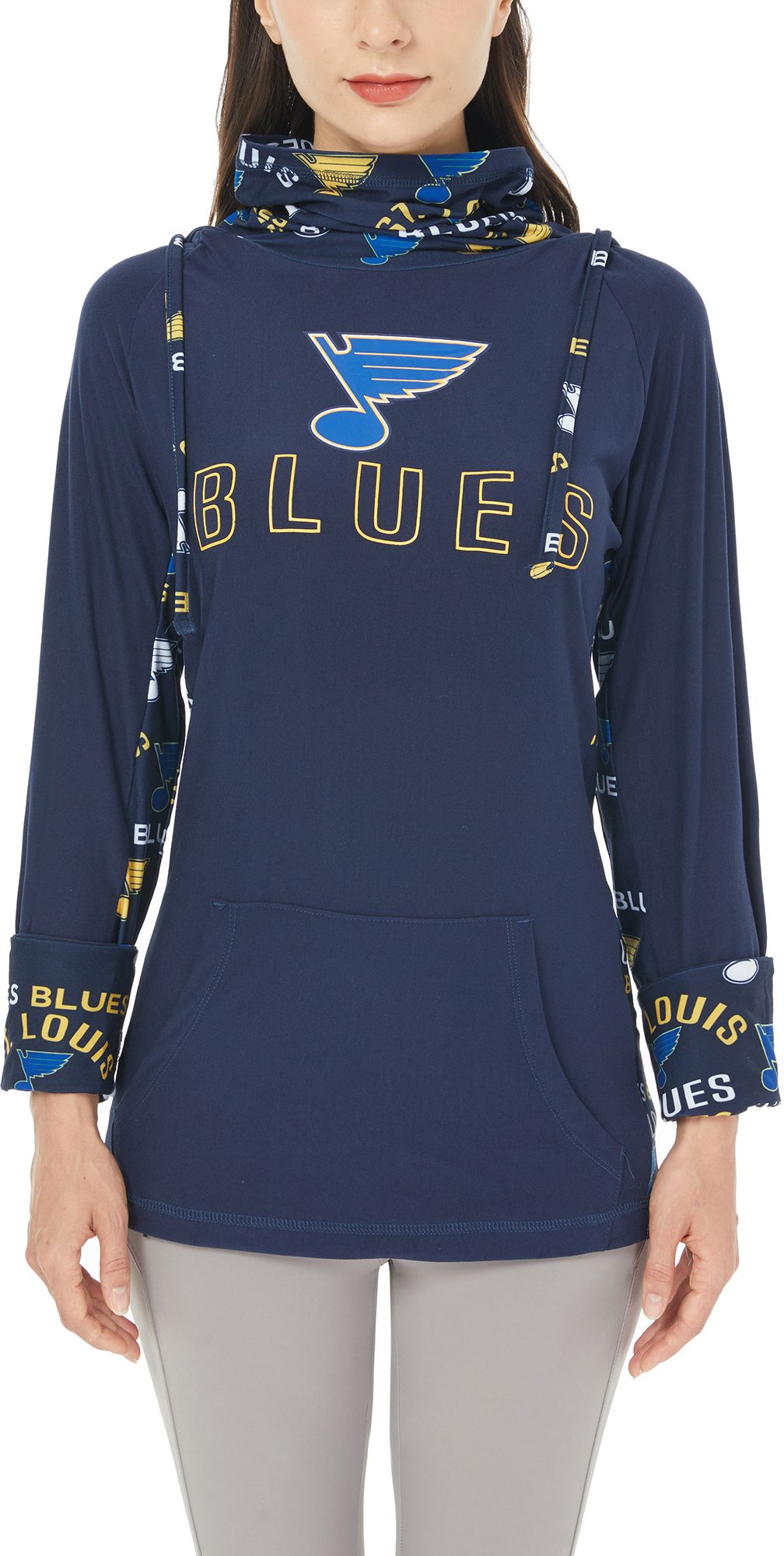 Concepts Sport Women's St. Louis Blues Flagship Navy Hoodie product image