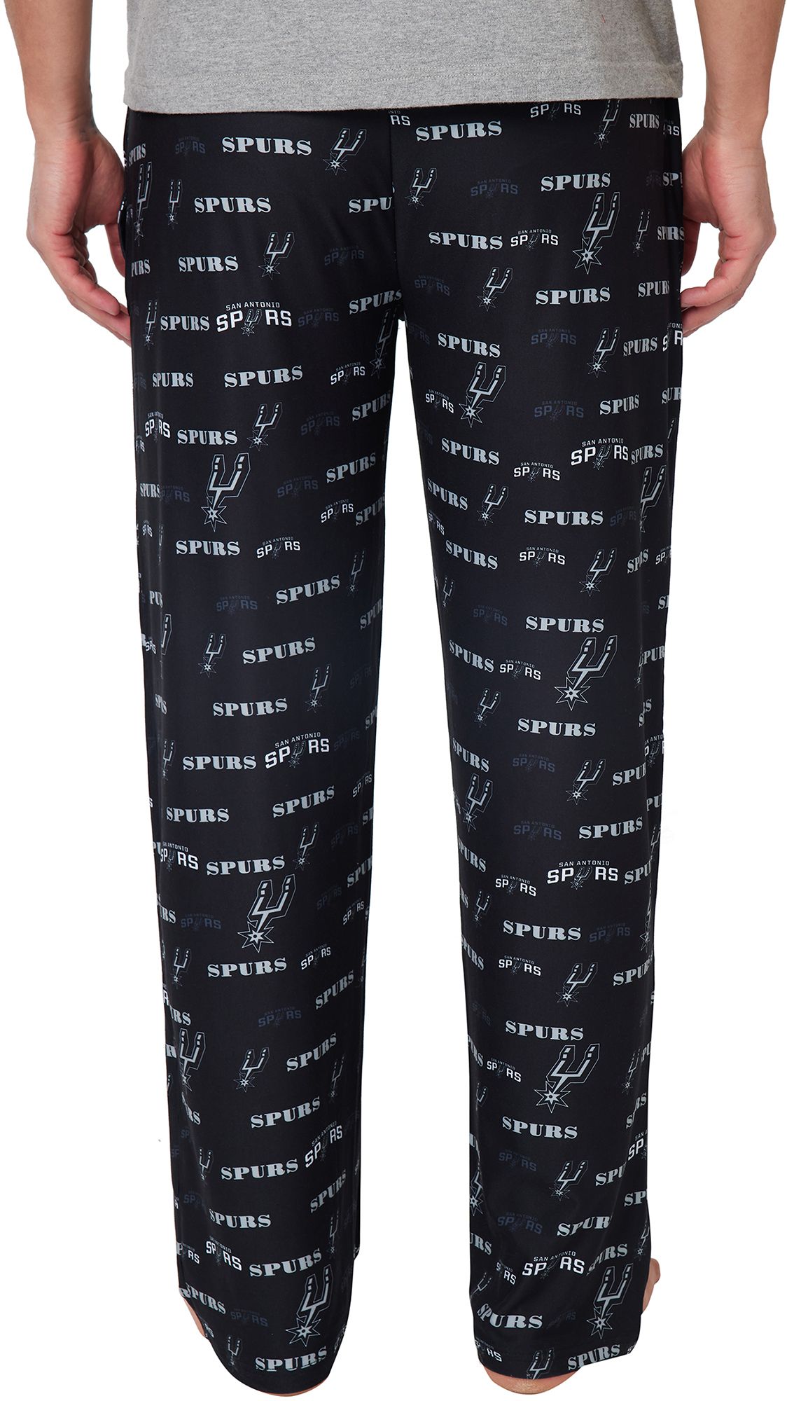 Concepts Sport Men's San Antonio Spurs Black All Over Print Sleep Pants product image
