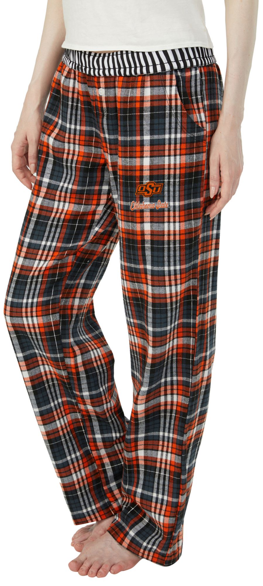 Concepts Sport Women's Oklahoma State Cowboys Multi-Plaid Laney Sleep Pants product image