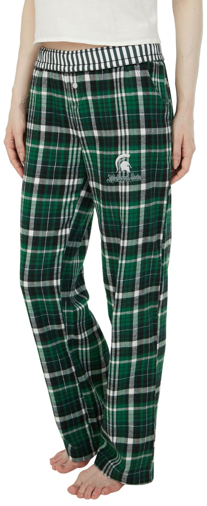 Concepts Sport Women's Michigan State Spartans Multi-Plaid Laney Sleep Pants product image