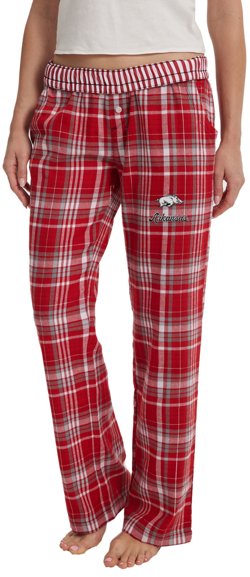 Concepts Sport Women's Arkansas Razorbacks Multi-Plaid Laney Sleep Pants product image