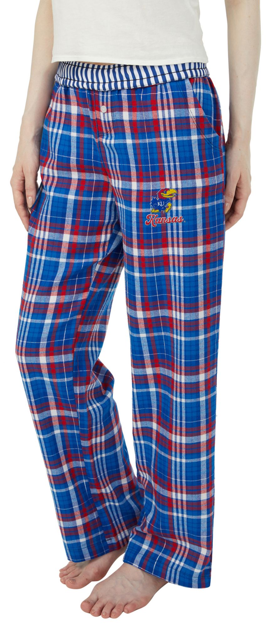 Concepts Sport Women's Kansas Jayhawks Multi-Plaid Laney Sleep Pants product image