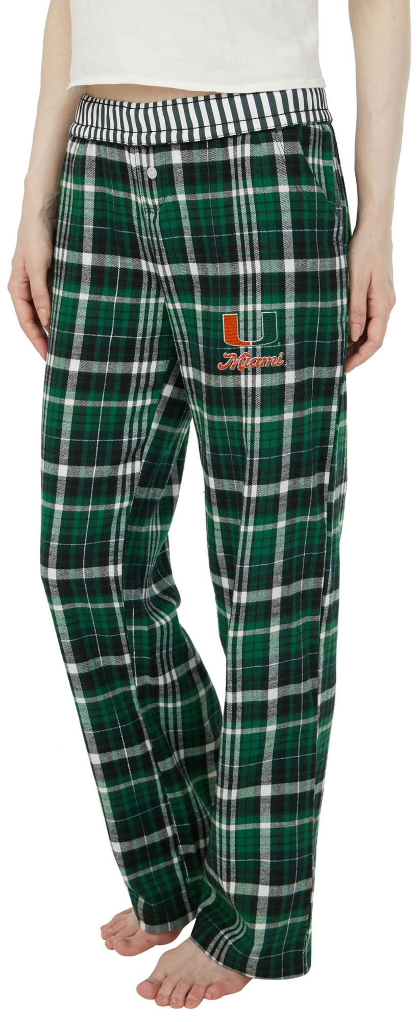 Concepts Sport Women's Miami Hurricanes Multi-Plaid Laney Sleep Pants product image
