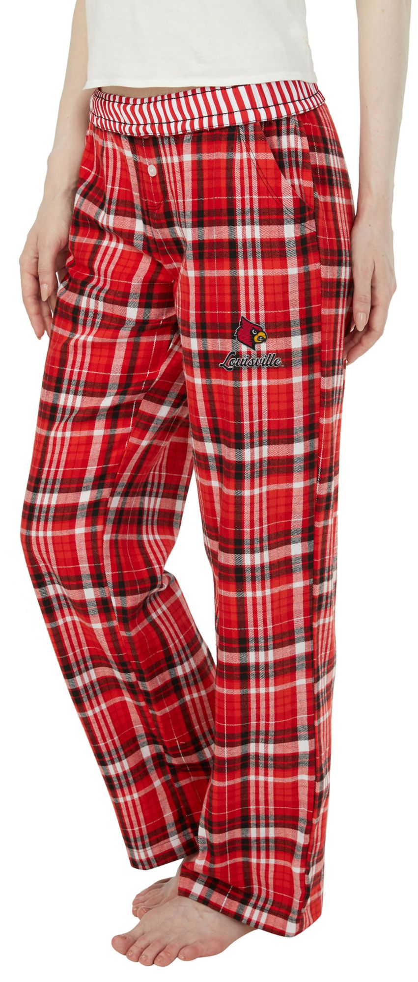 Concepts Sport Women's Louisville Cardinals Multi-Plaid Laney Sleep Pants product image