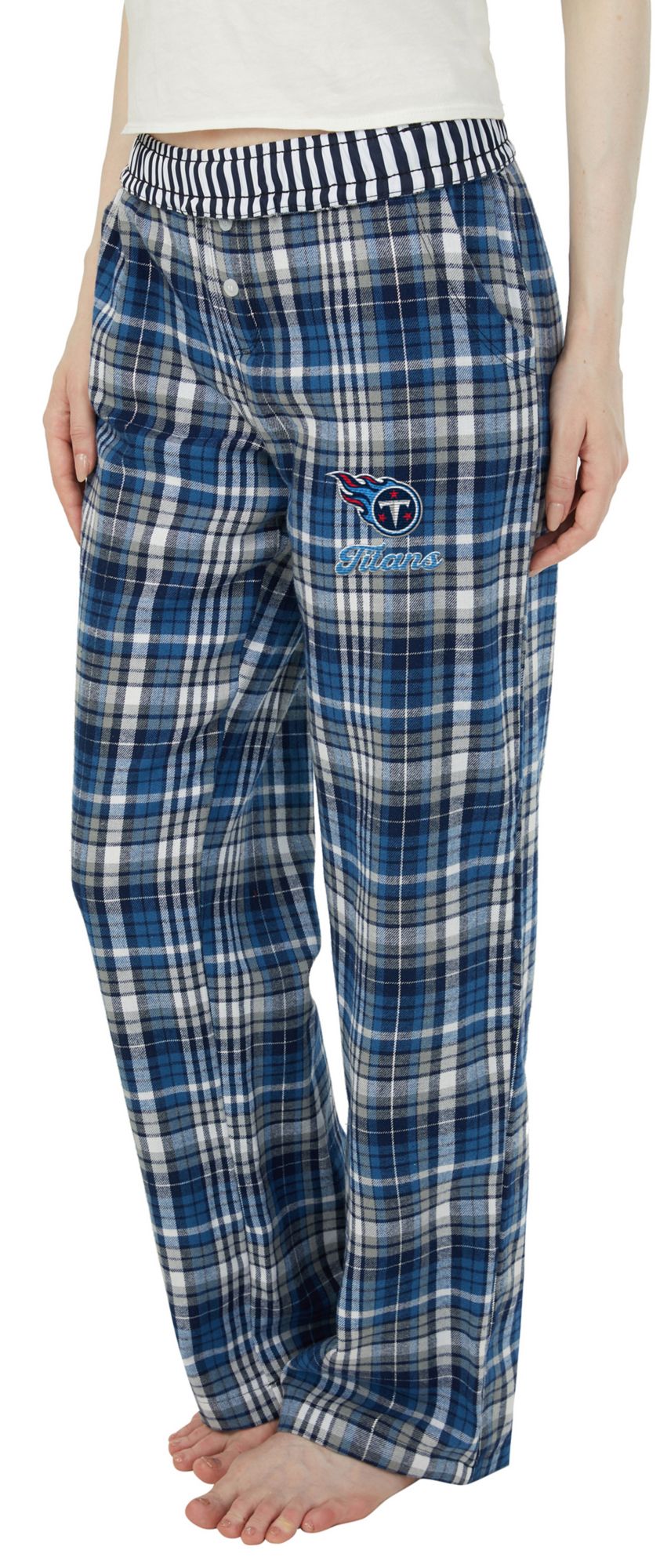 Concepts Sport Women's Tennessee Titans Navy Laney Flannel Sleep Pants product image