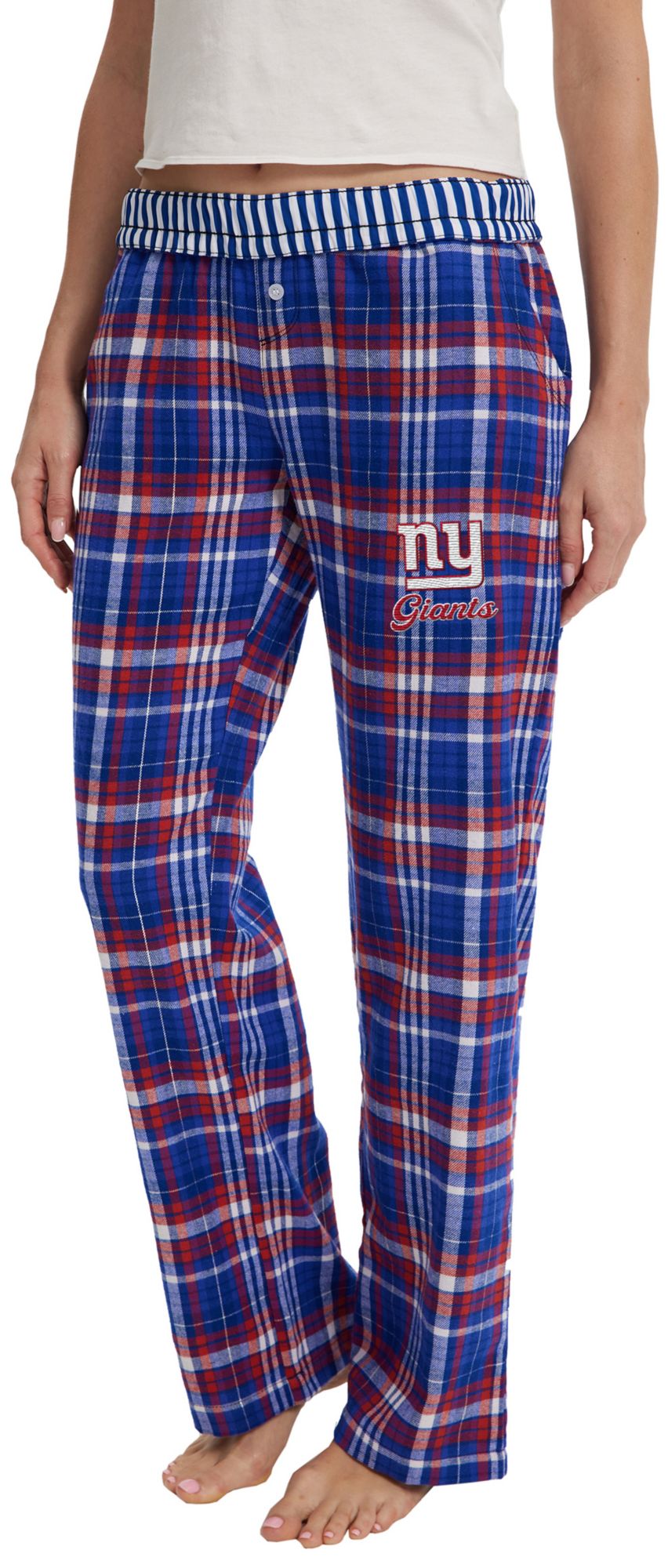 Concepts Sport Women's New York Giants Blue Laney Flannel Sleep Pants product image
