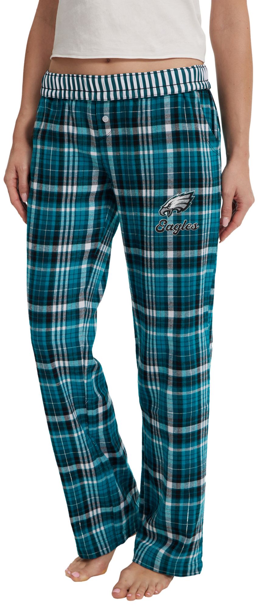 Concepts Sport Women's Philadelphia Eagles Sport Teal Laney Flannel Sleep Pants product image