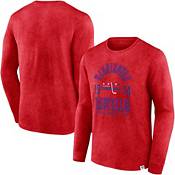 Fanatics NHL Washington Capitals Vintage Bi-Blend Red Long Sleeve Shirt, Men's, Large