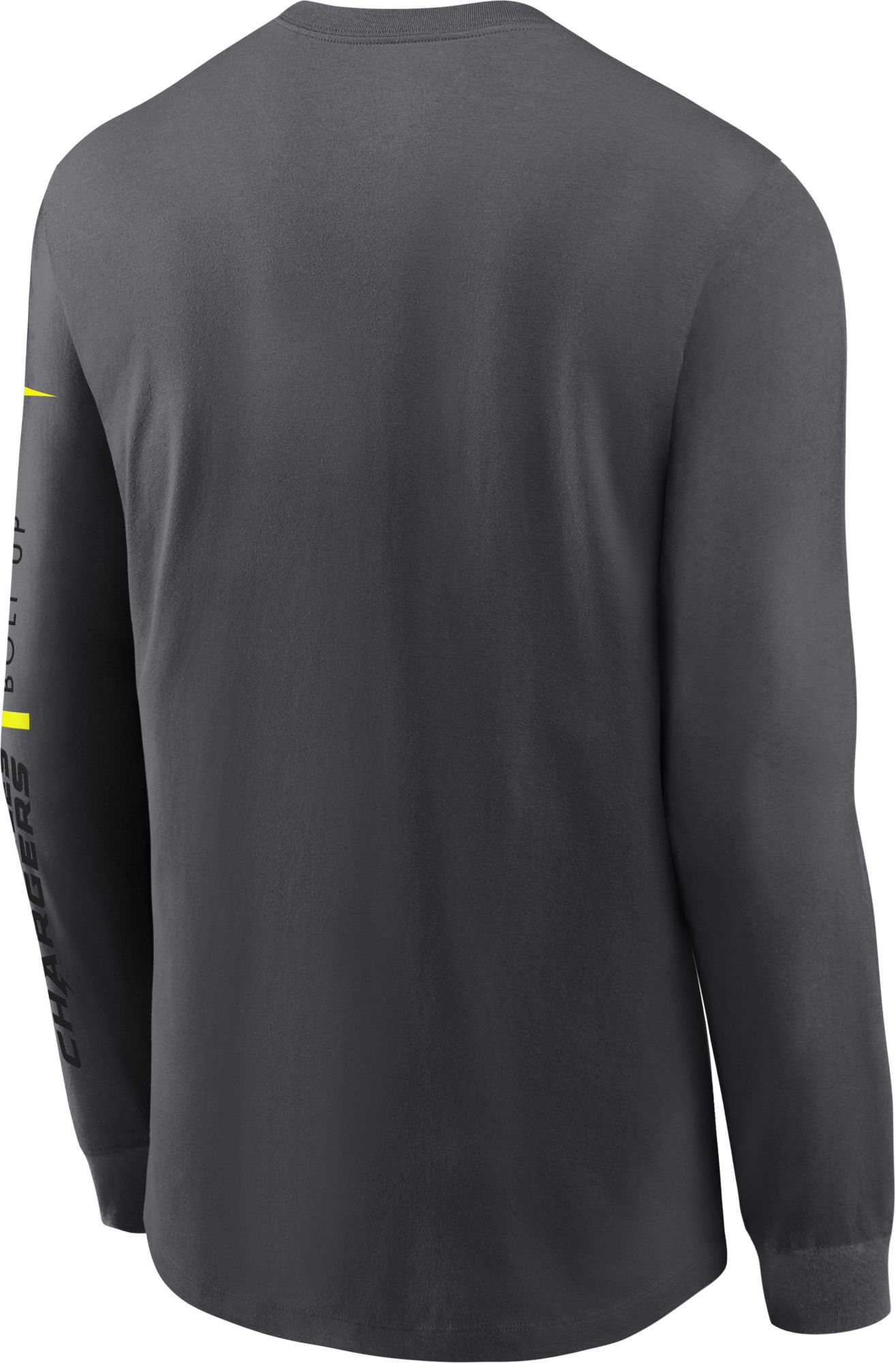 Nike Men's Los Angeles Chargers 2023 Volt Dri-FIT Anthracite Long Sleeve T-Shirt