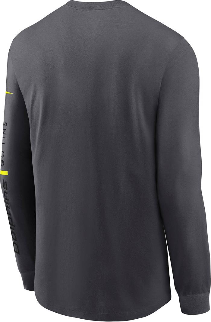 Nike Men's Miami Dolphins 2023 Volt Dri-FIT Anthracite Long Sleeve