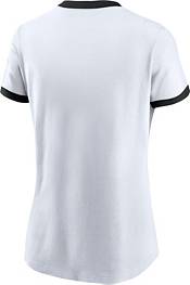 Nike Women's Rewind (NFL Los Angeles Rams) Ringer T-Shirt in White, Size: XL | 00D0481M9TV-06M