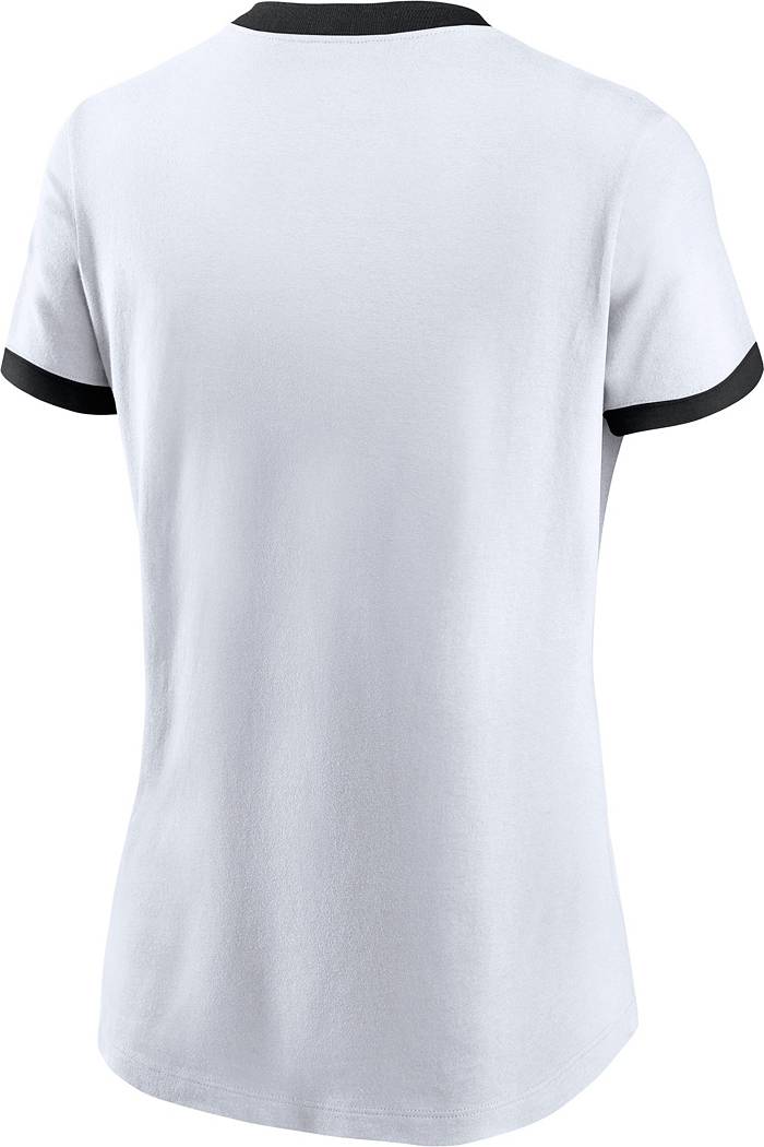 Women's Fanatics Branded White/Cardinal Arizona Cardinals Even Match Long  Sleeve Lace-Up V-Neck T-Shirt