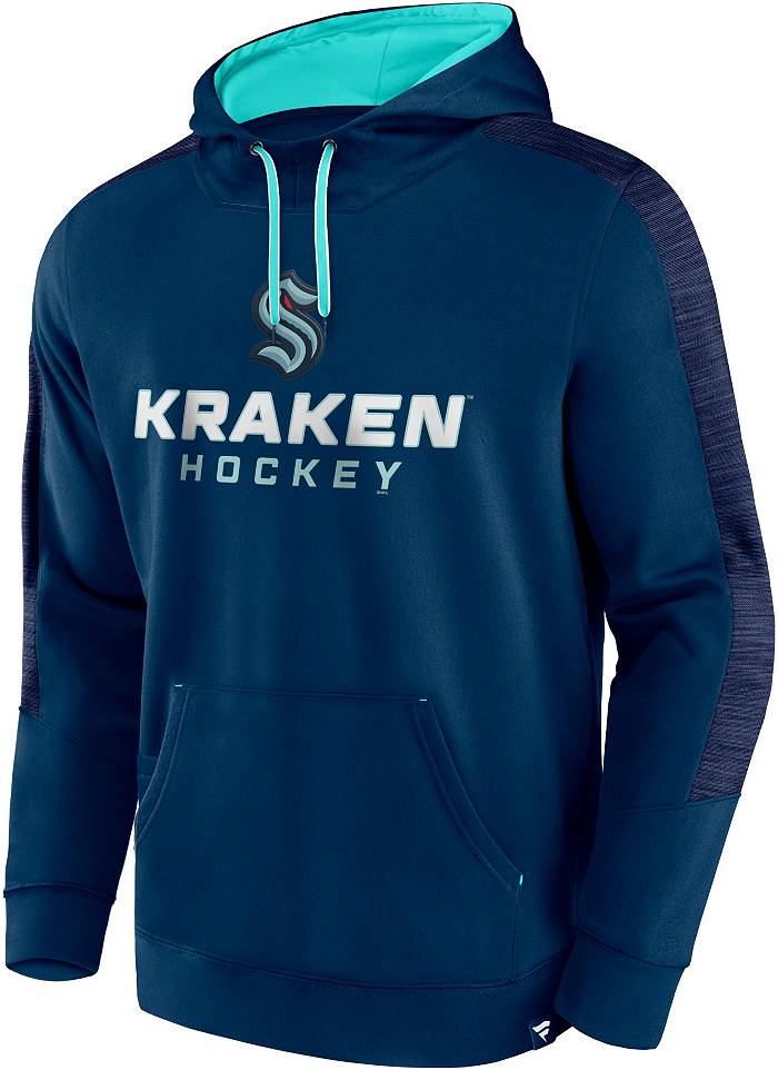 Seattle Kraken Fanatics Branded Iconic NHL Exclusive Pullover Hoodie - Mens