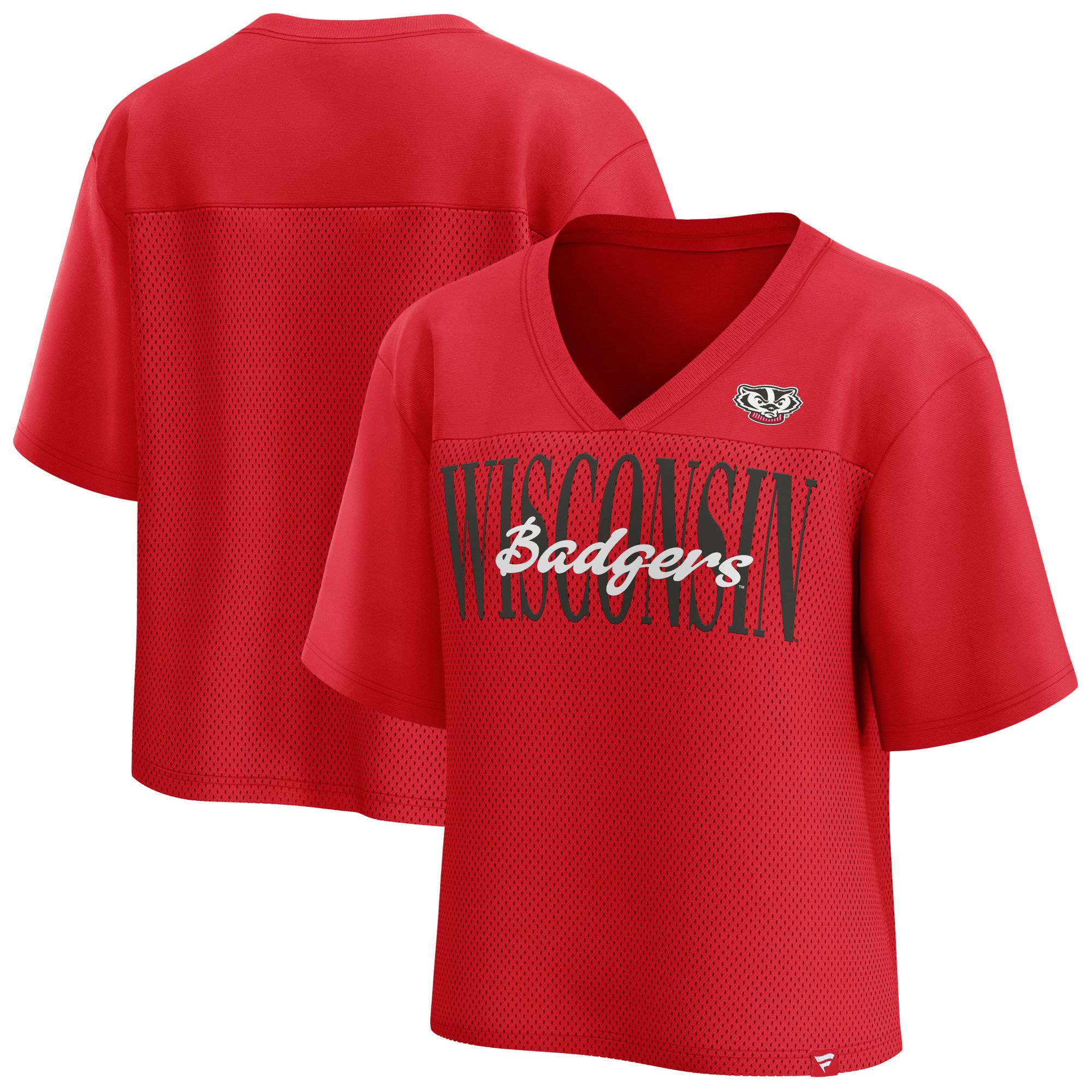 NCAA Women's Wisconsin Badgers Red Fashion Football Jersey product image